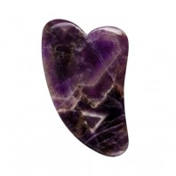 White Lotus Amethyst Gua Sha